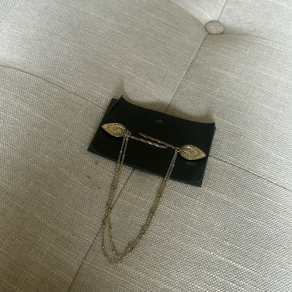 NWT Free‎ People Bronze Dangly Hair Clips One Size
